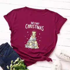 Printed top short sleeves - Red - View 1