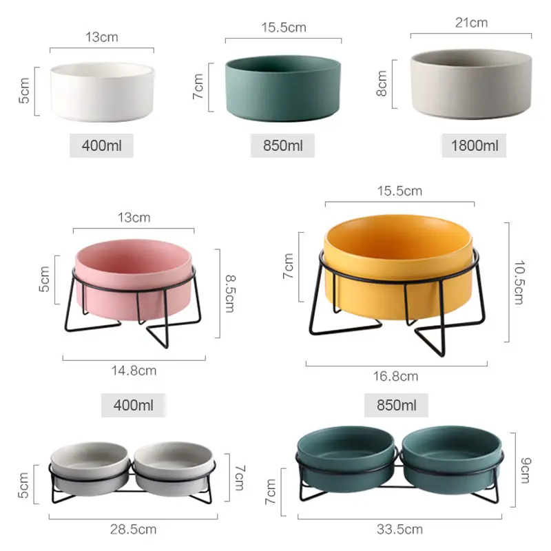 Anti-overturning protective cervical spine pet bowl