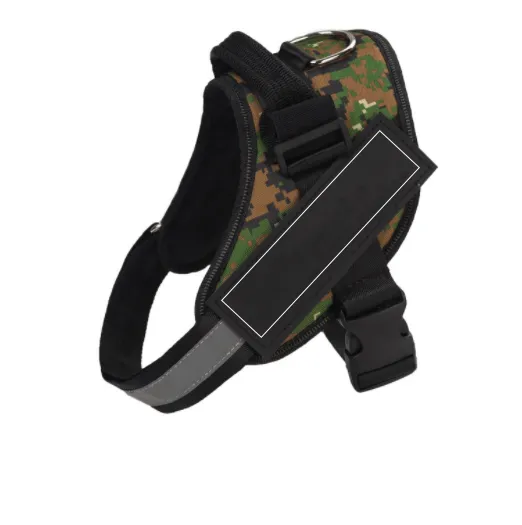 Adjustable Pet Harness For Dog Vest ID Custom Patch Outdoor Walking Dog Supplies Camouflage B - Shop at LoveMi