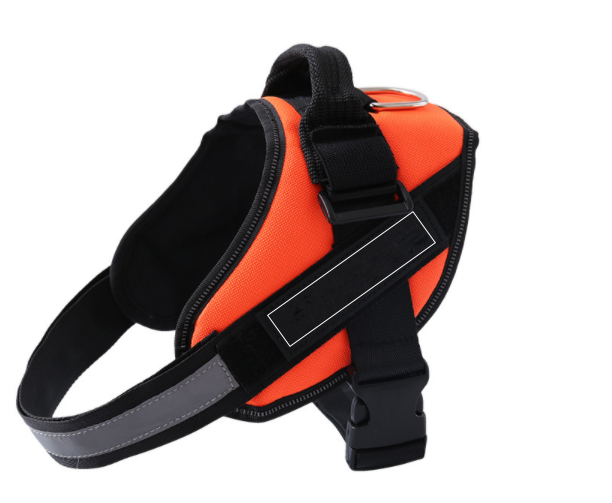 Adjustable Pet Harness For Dog Vest ID Custom Patch Outdoor Walking Dog Supplies Orange - Shop at LoveMi