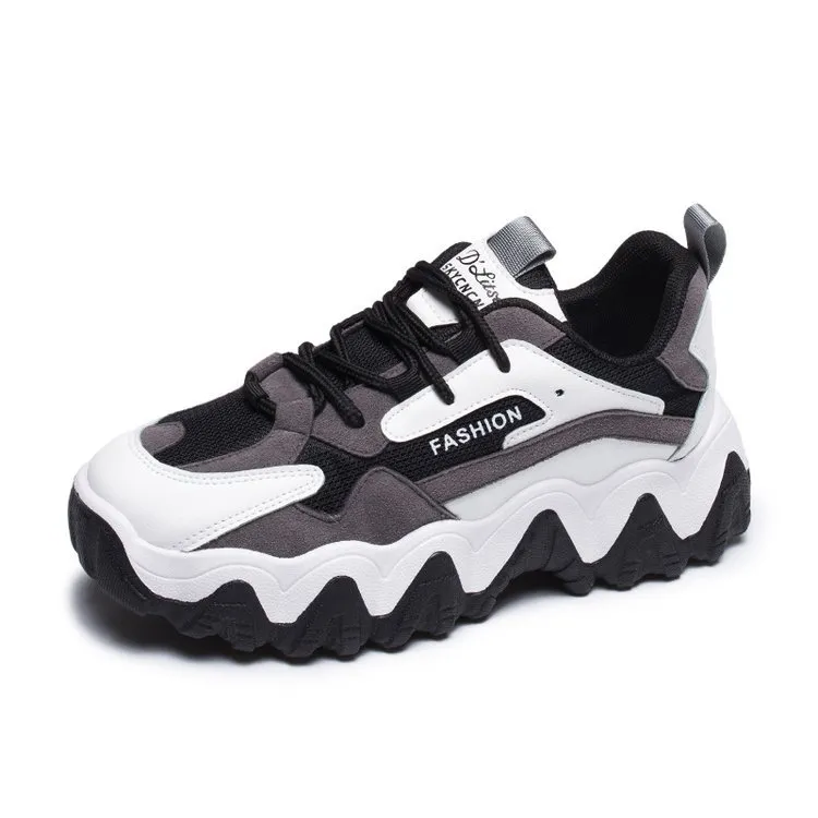 Platform casual sneakers - Grey