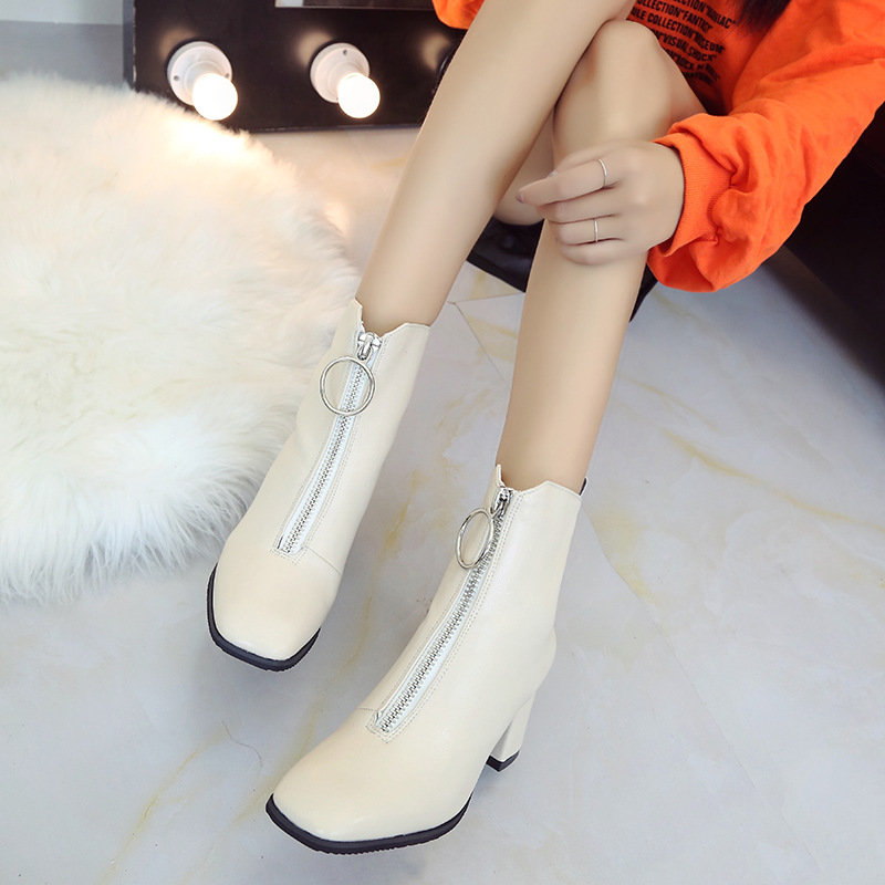 Round toe Martin boots