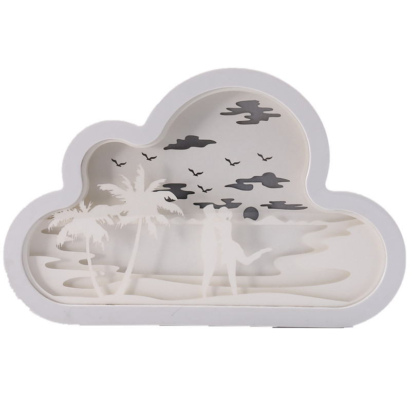 USB Paper Carving Night Light