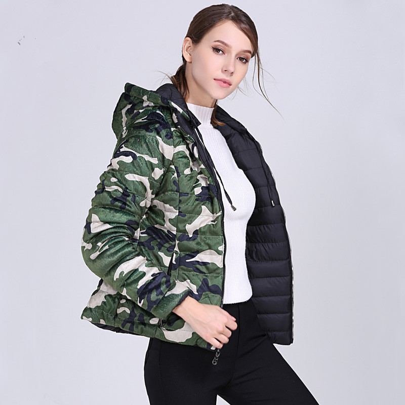 Women's Camouflage Down Cotton Padded Jacket