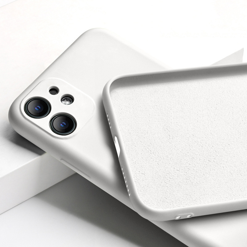 Compatible With  , Solid-color Liquid Silica Gel Case