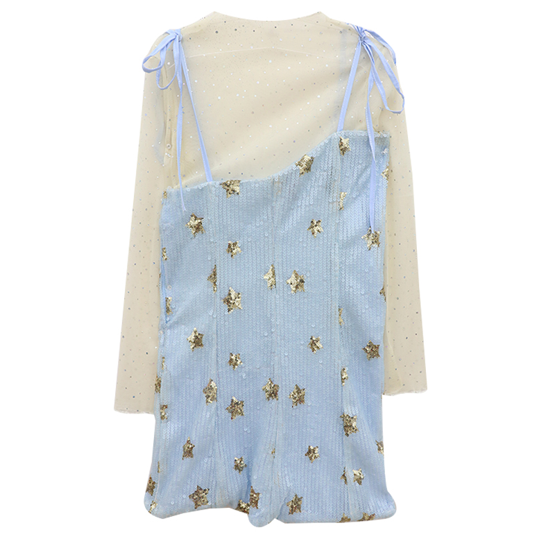 Dress with suspender