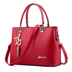 Fashion Women's Bag Messenger Shoulder Handbag - Red - View 1
