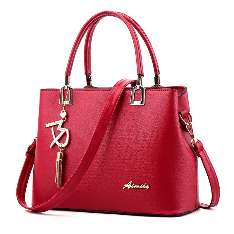Fashion Women's Bag Messenger Shoulder Handbag - Red