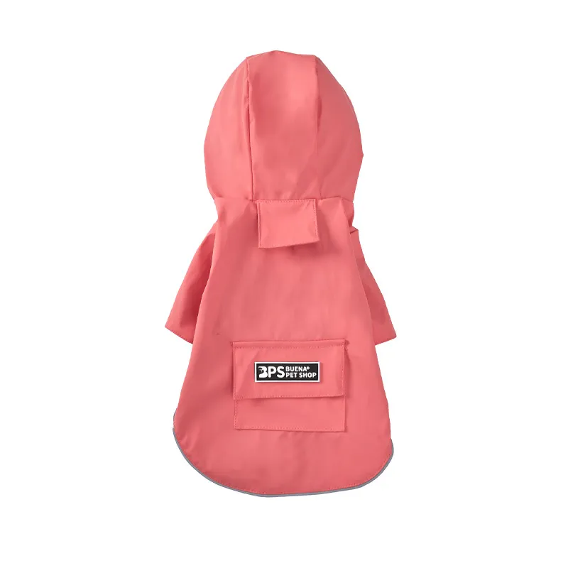 Mesh Breathable Solid Color Pet Windbreaker - Pink