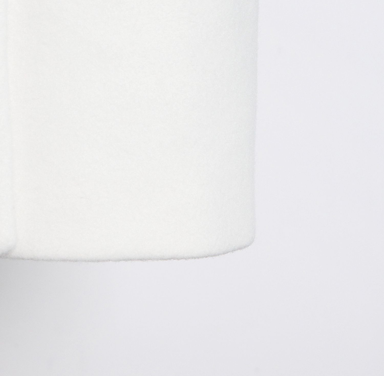 Lapel Waist White Mid-length Woolen Coat