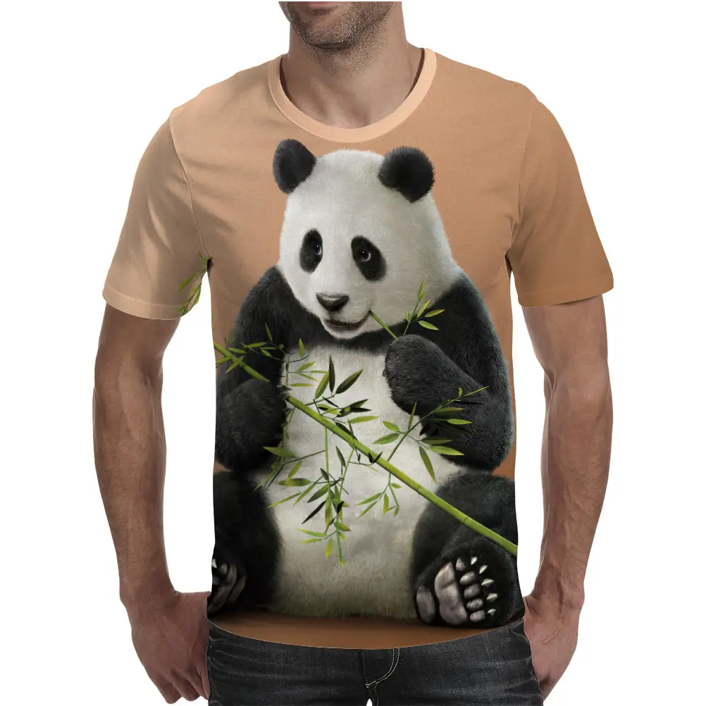 Fashion 3D printing short sleeve T-shirt