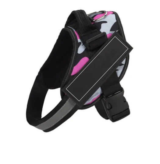 Adjustable Pet Harness For Dog Vest ID Custom Patch Outdoor Walking Dog Supplies Camouflage A - Shop at LoveMi