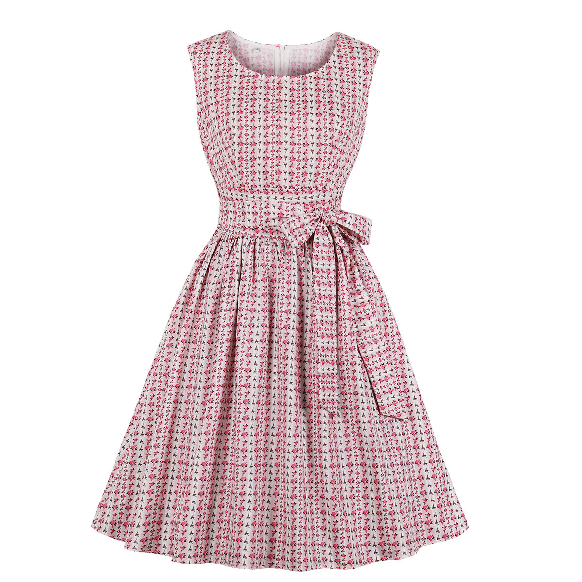 Printed sleeveless dress