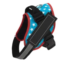 Adjustable Pet Harness For Dog Vest ID Custom Patch Outdoor Walking Dog Supplies - Star - View 1