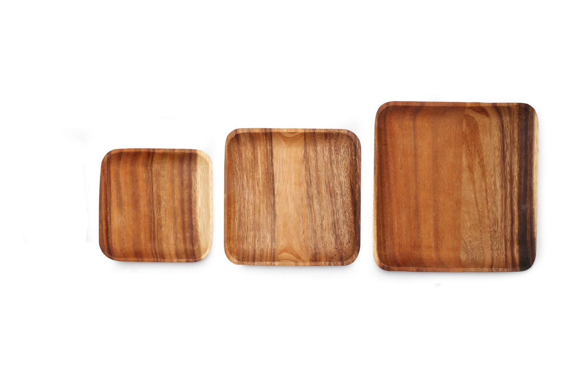 Acacia rectangular wooden plate