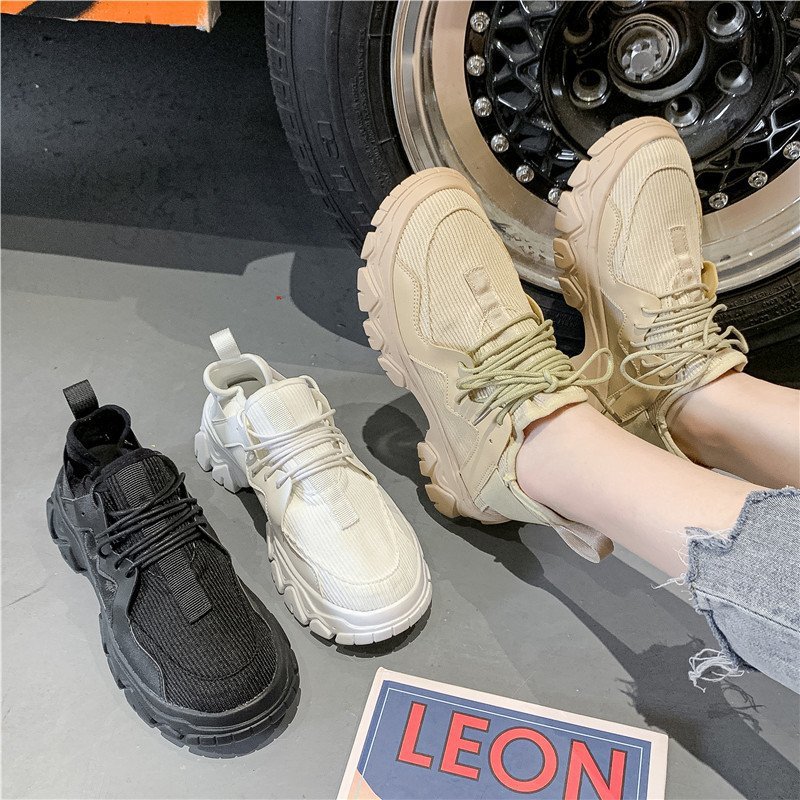 Platform casual old shoes sports lace-up shoes