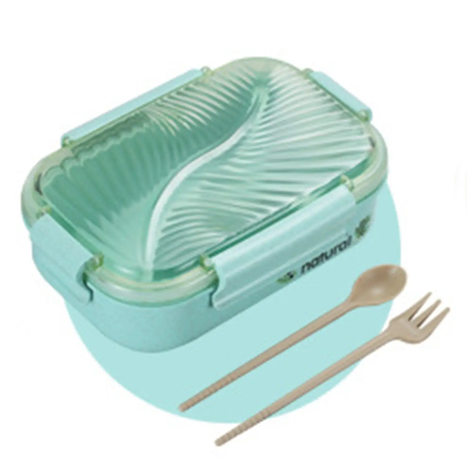 Large capacity microwave heated lunch box