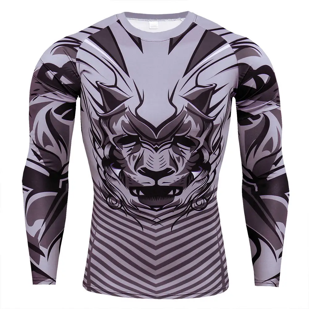 Men's t-Shirts With Custom Digital Printed Long Sleeves