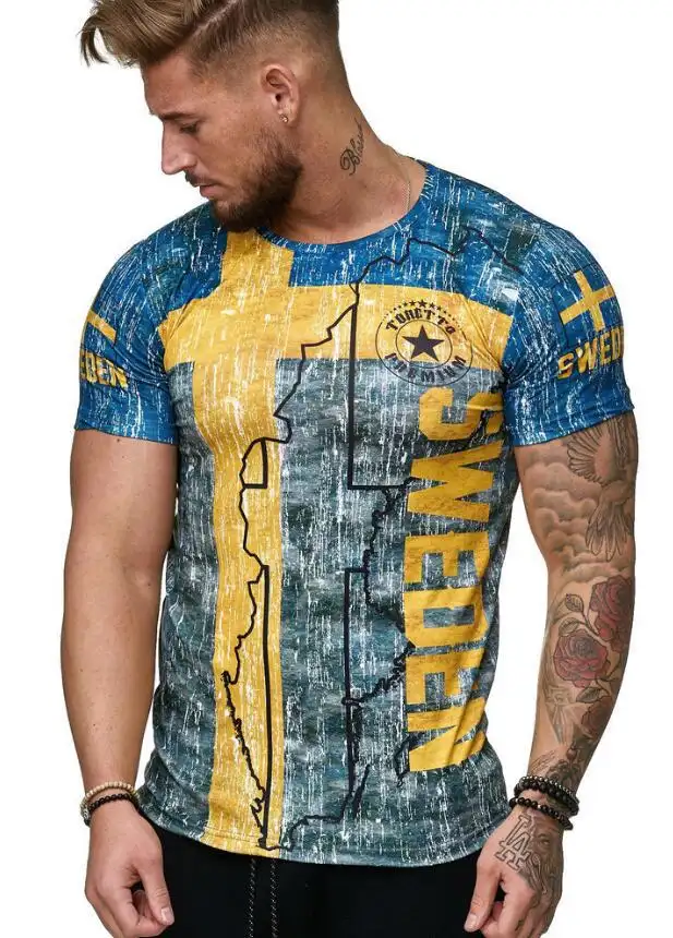 European and American fashion trend printed T-shirt