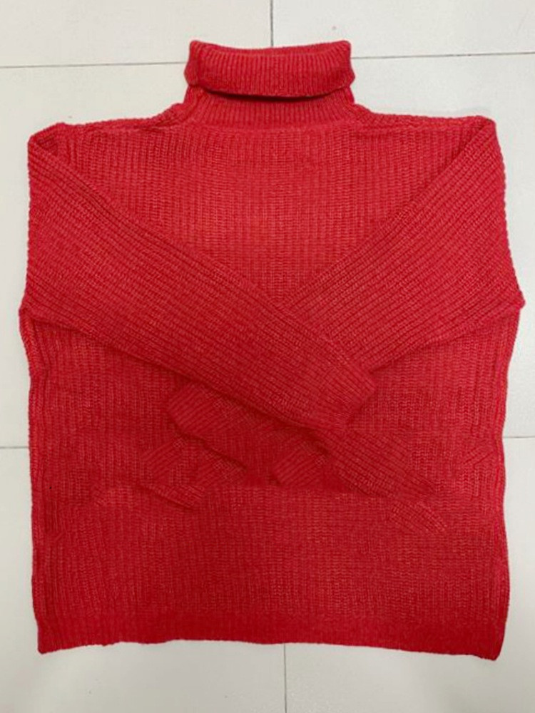 Slim-Fit High Neck Long Sleeve Bottoming Shirt