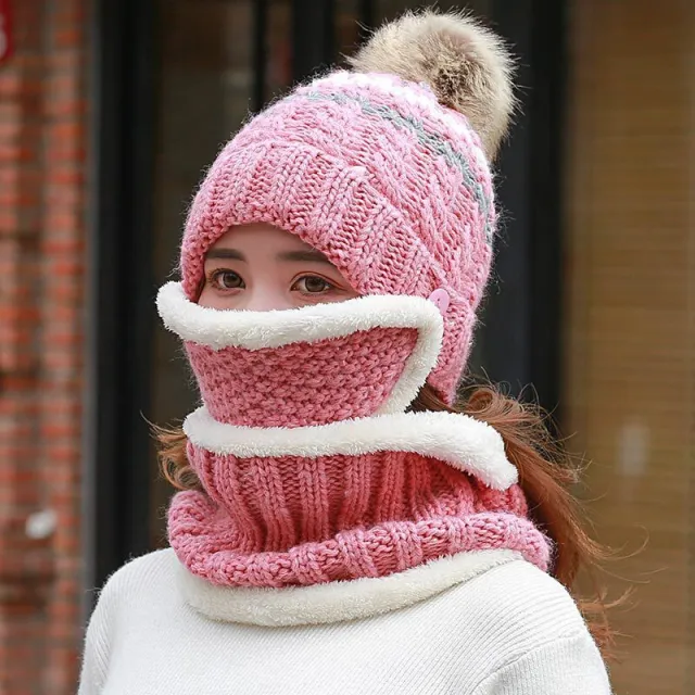 Hat women autumn and winter Korean version Pink - Shop at LoveMi