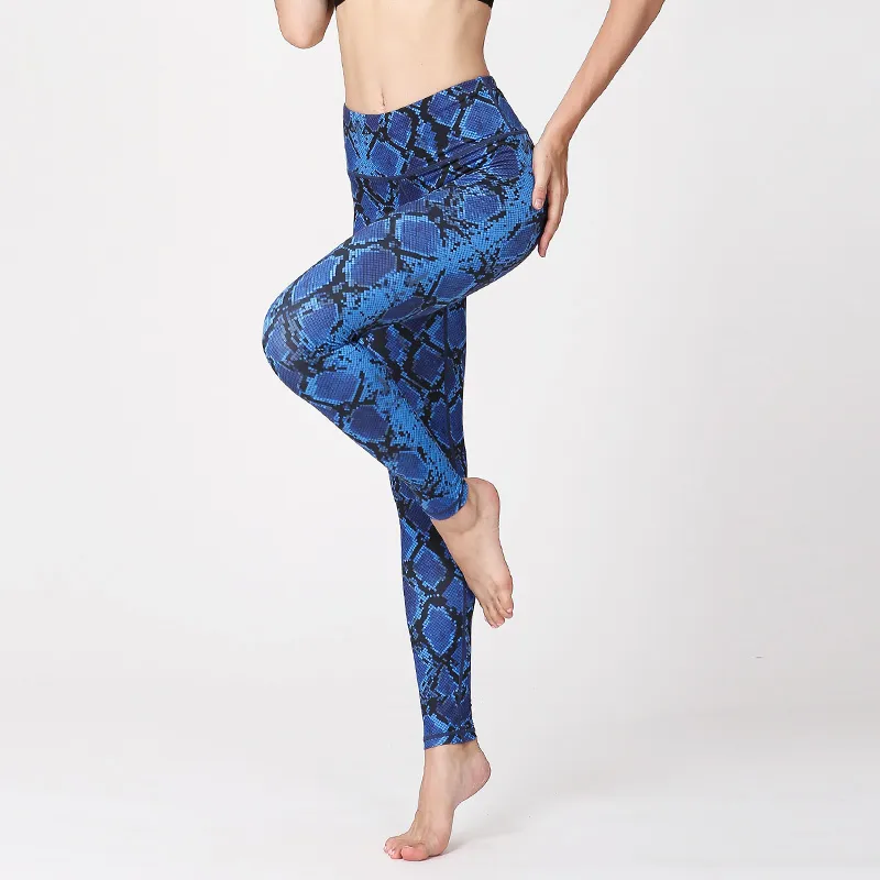 Tie-dye printed yoga pants - 9 Style-S