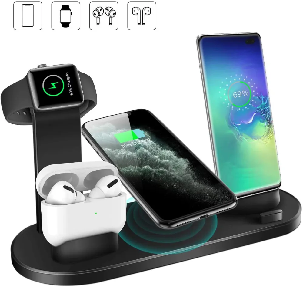 Wireless Charger 4 in 1 Charging Station for AppleIWatch