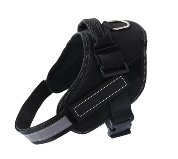 Adjustable Pet Harness For Dog Vest ID Custom Patch Outdoor Walking Dog Supplies Black - Shop at LoveMi