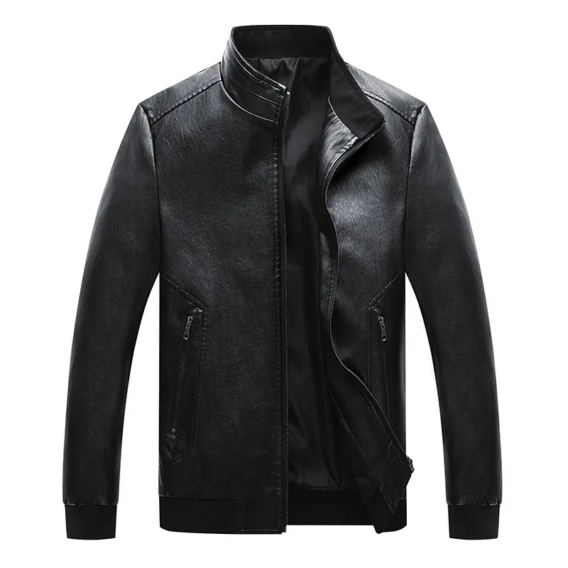 Spring And Autumn New Men's Washed PU