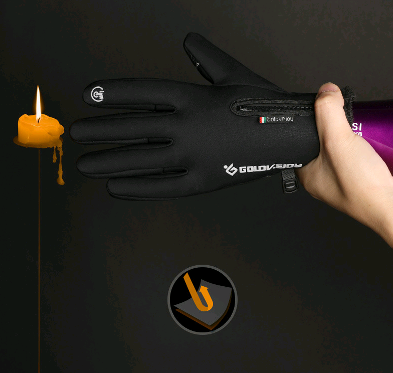Motorcycle Gloves Moto Gloves Winter Thermal Fleece Lined Winter Water Resistant Touch Screen Non-slip Motorbike Riding Gloves
