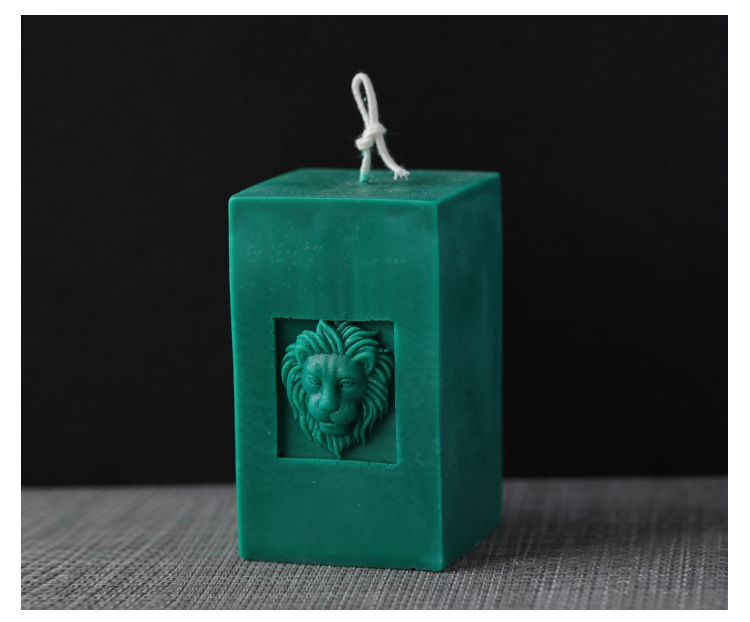 Candle Mold Creative Candle Lion Head Mold European Style Retro Aromatherapy Candle Ornament Handmade DIY Material