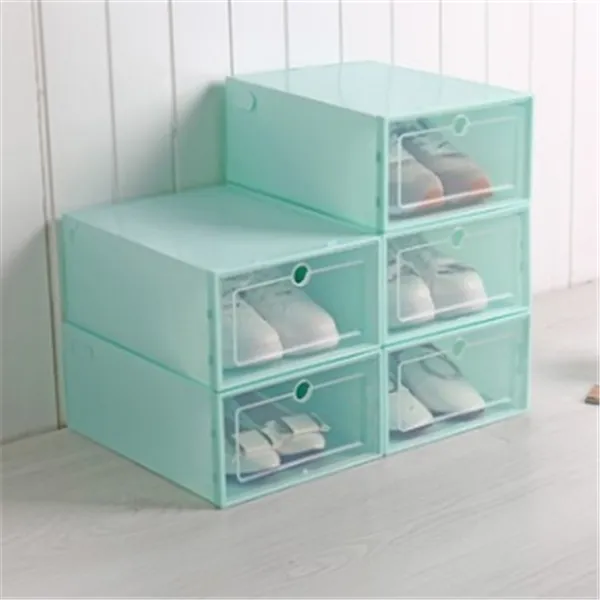 Transparent shoe box Green 6Boxes - Shop at LoveMi
