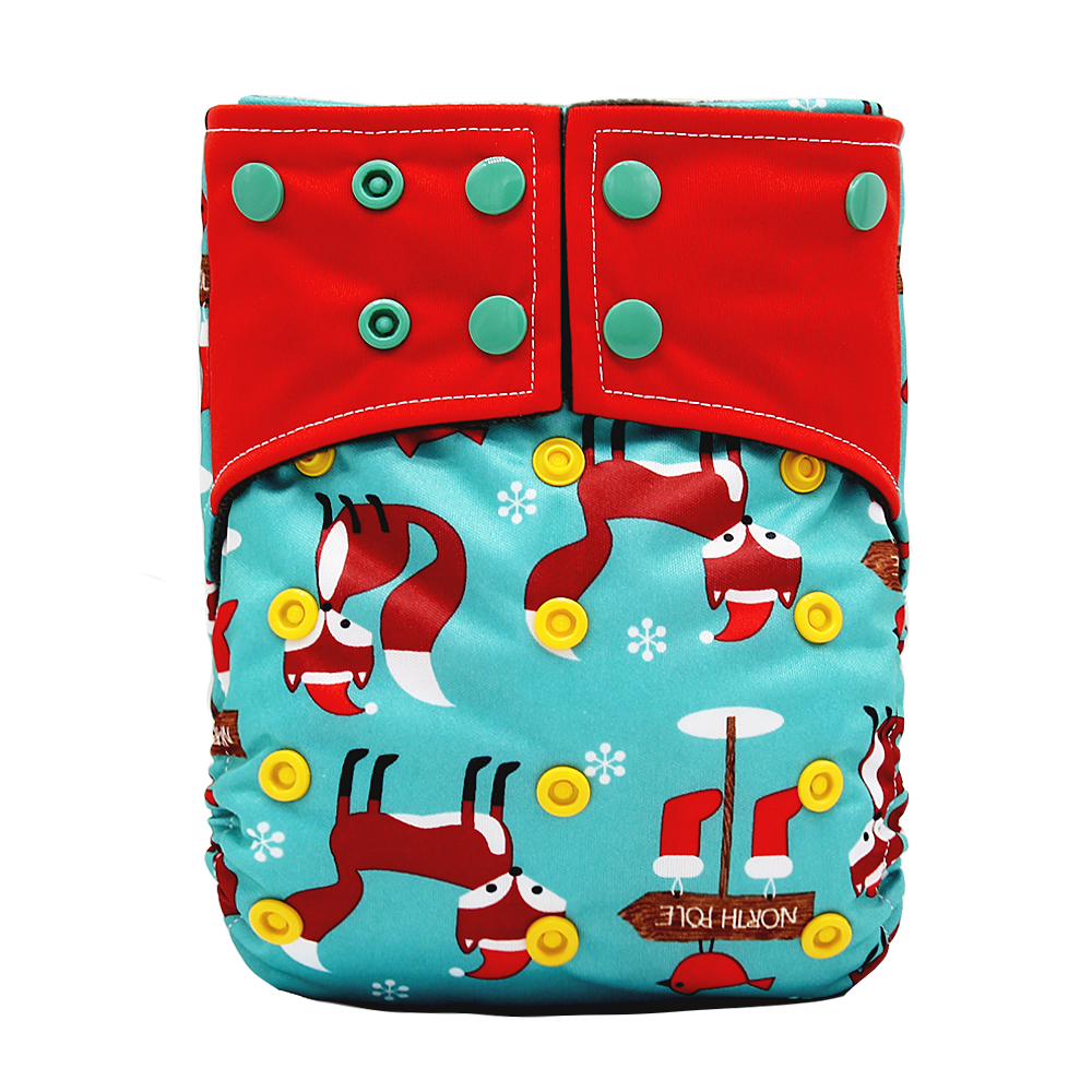 Baby washable leak-proof bamboo charcoal pocket cloth diapers — foto 3
