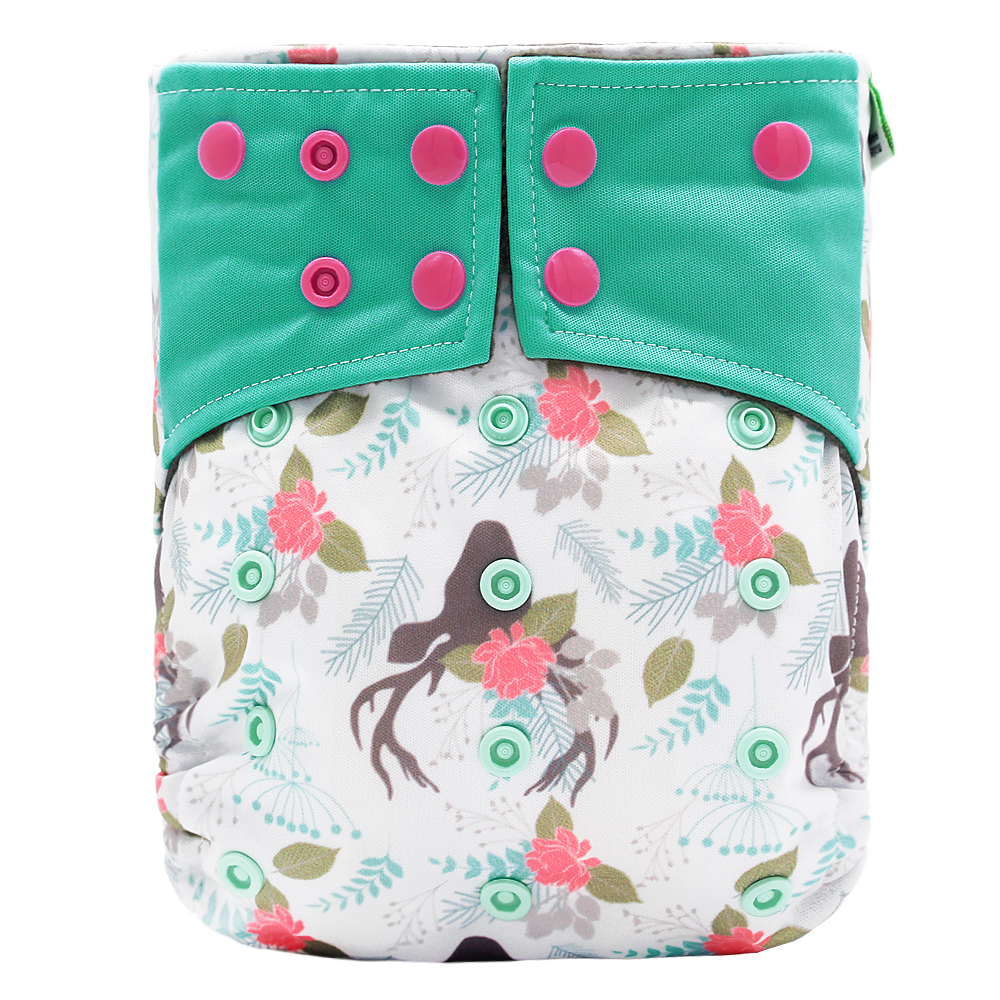 Baby washable leak-proof bamboo charcoal pocket cloth diapers — foto 5