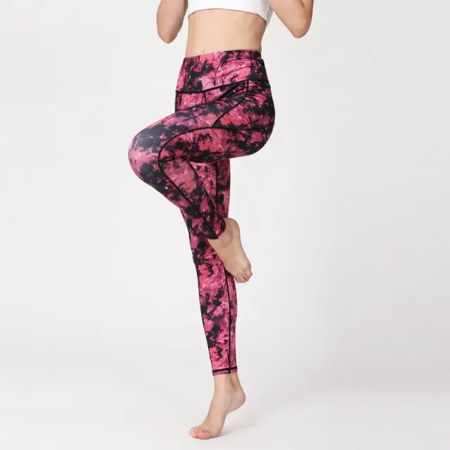 Tie dye printed yoga pants 5 Style M - Shop at LoveMi