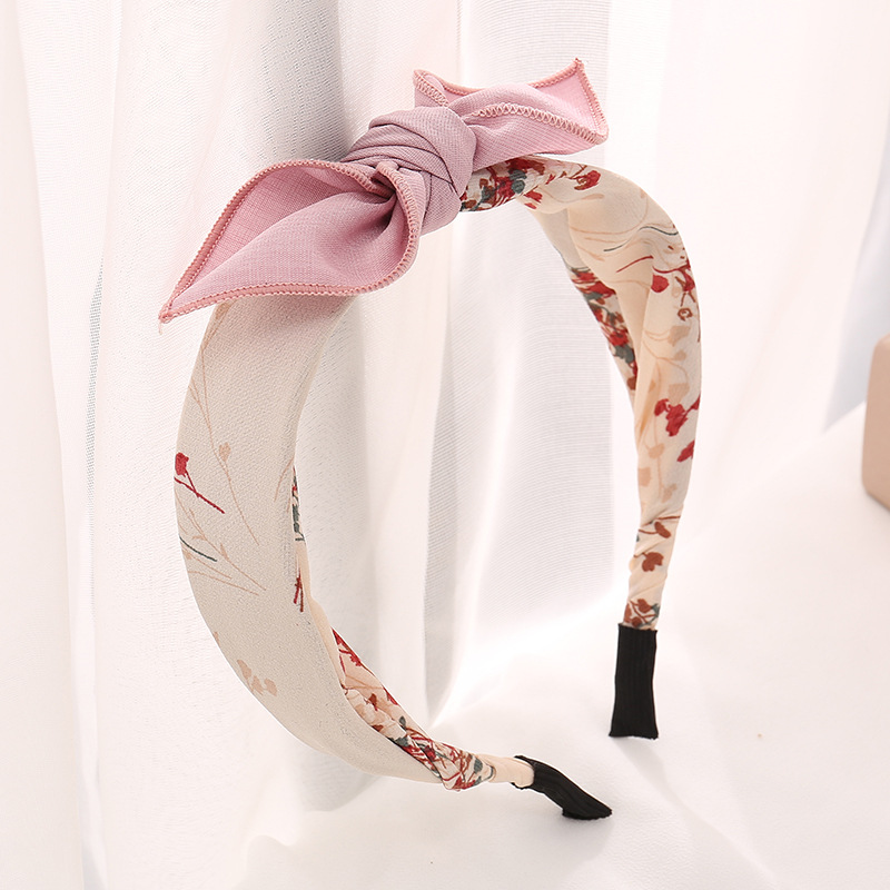 Bow Tie Headband Adult Middle School Student Cute Headband Beige - Shop at LoveMi
