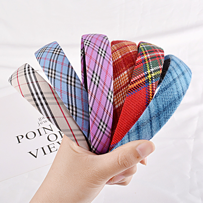 Floral Fine Hair Band Set Fabric Printing  Headband