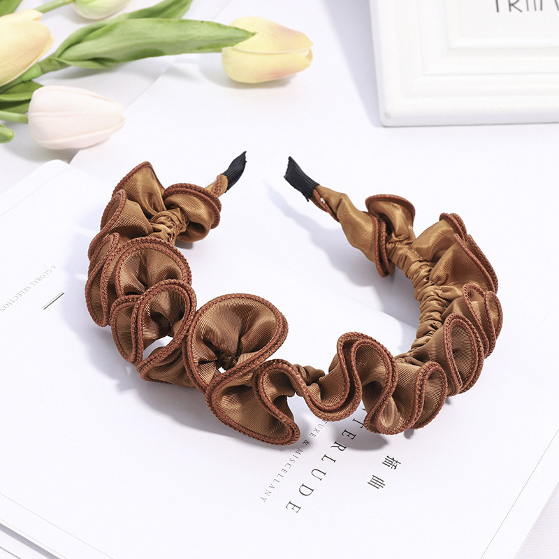 Collar and Women's Tire, High Grade Fabric Belt, Pressure, Hair Accessories, Trend Bronze - Shop at LoveMi