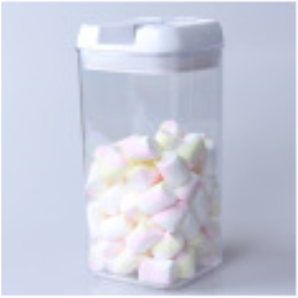 Square Plastic Snack Storage Box