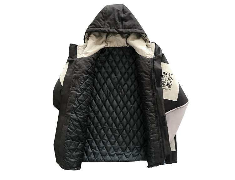 Men's loose multi-pocket cotton coat