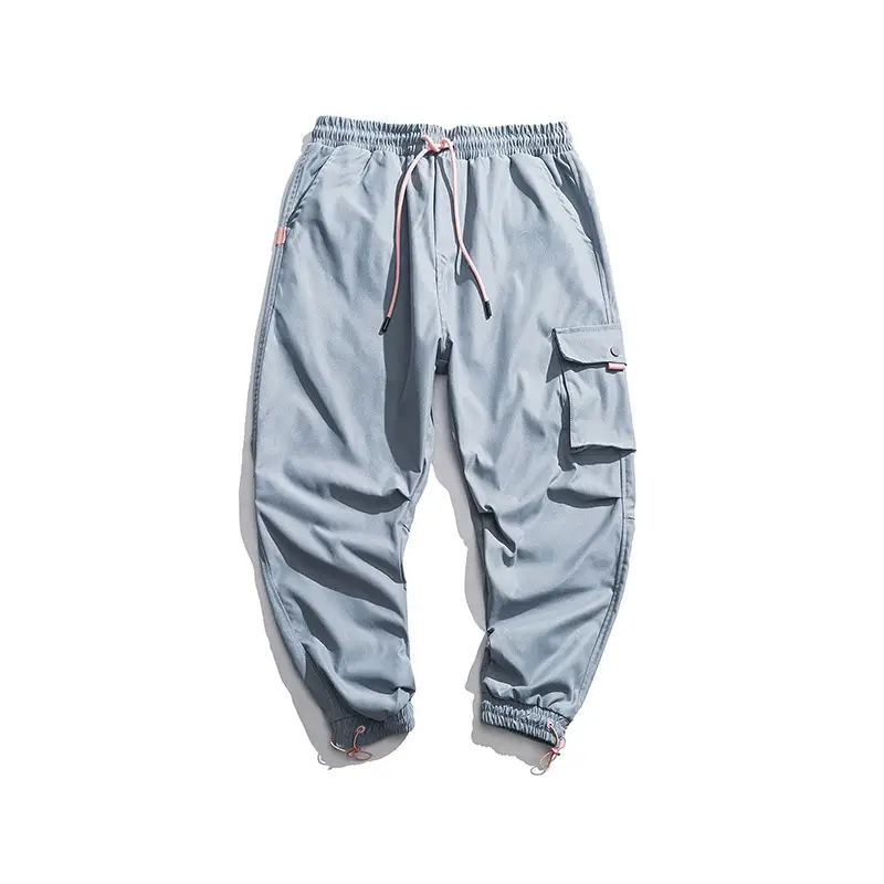 Youth Men's Running Japanese Style National Tide Tooling Drawstring Casual Pants