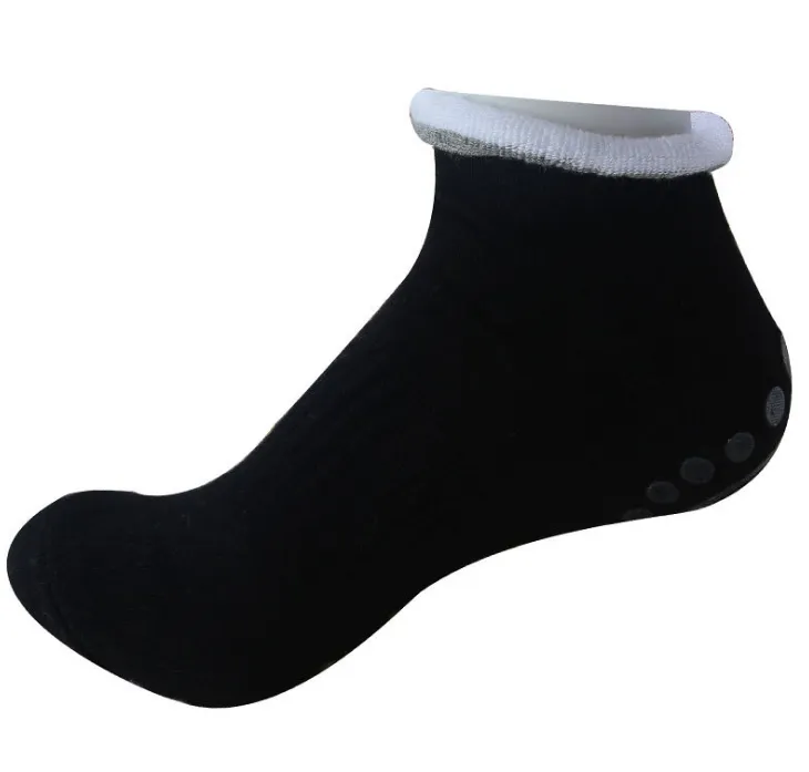 Non-slip yoga socks, silicone granules, yoga socks, floor socks - Black