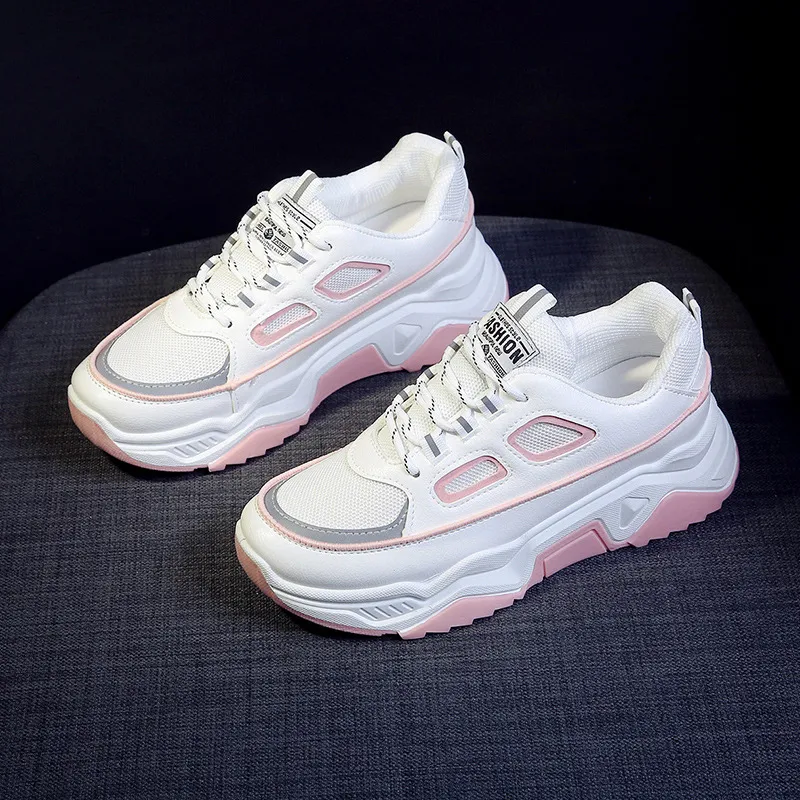 Platform heighten sneakers - Pink