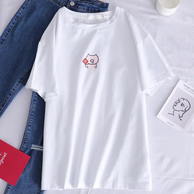 Loose and versatile student T shirt 9958 2 - Shop at LoveMi