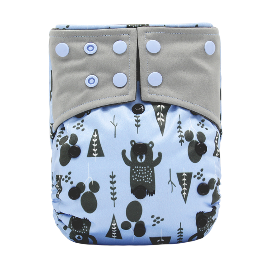 Baby washable leak-proof bamboo charcoal pocket cloth diapers — foto 19
