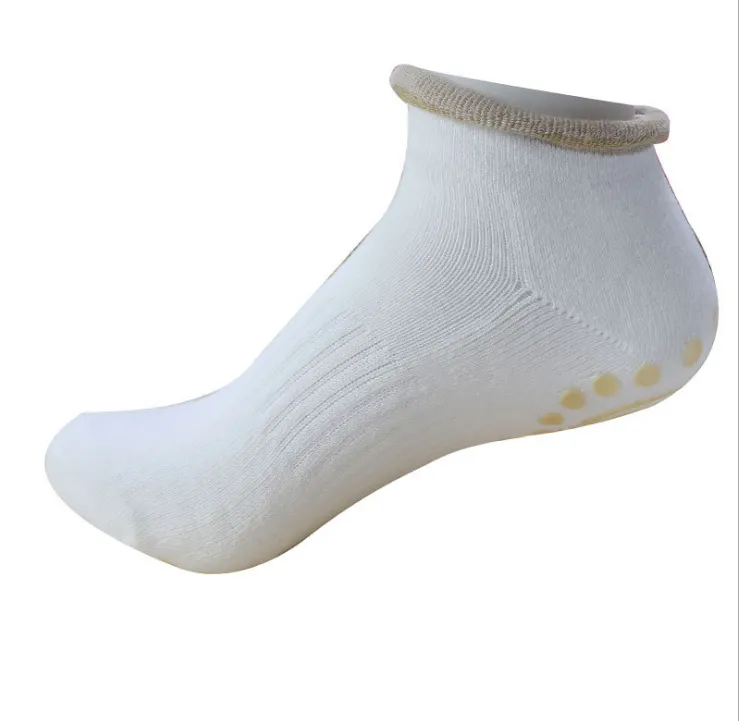 Non-slip yoga socks, silicone granules, yoga socks, floor socks - White