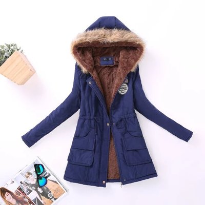 Extremely comfortable and warm jacket for the winter Navy - Shop at LoveMi