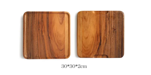 Acacia rectangular wooden plate G - Shop at LoveMi