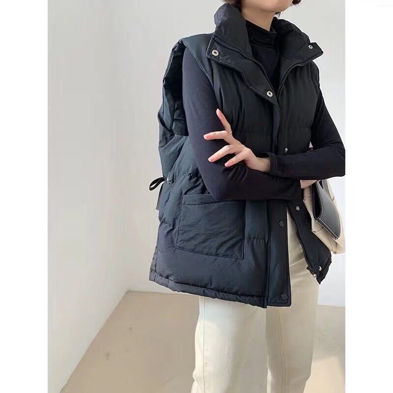 Thickened down cotton vest