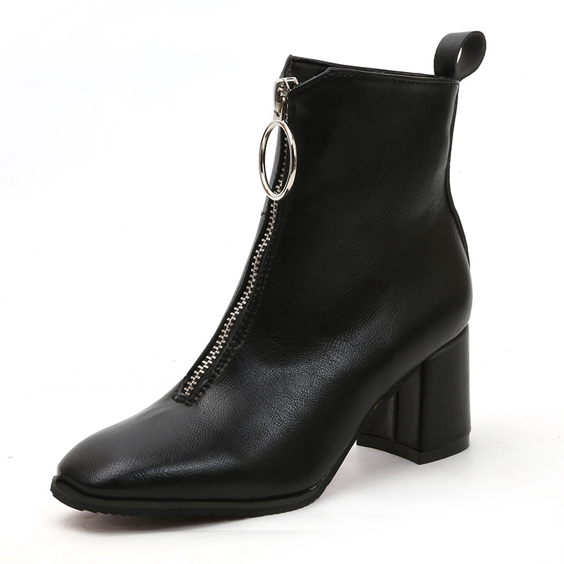 Round toe Martin boots Black - Shop at LoveMi